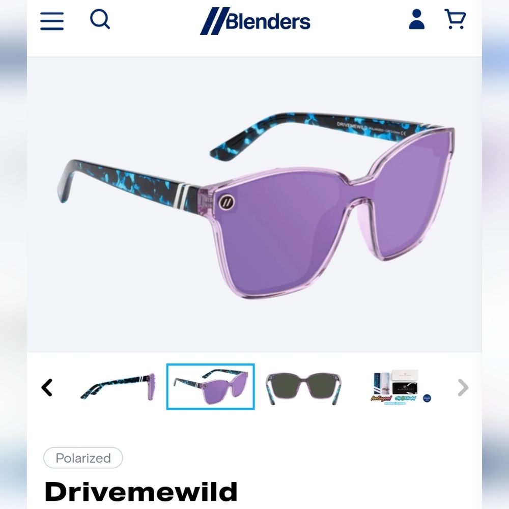 Blenders Eyewear Buttertron Purple Drivemewild Sunglasses